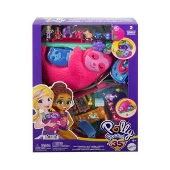 Mattel Polly Pocket Family of Sloths 2 in 1 chest