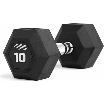 Tiguar Pogumovaná činka HEX 10 kg | silový funkční cross trénink