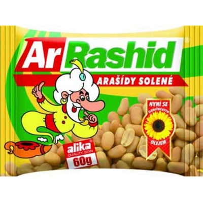 ArRashid arašídy pražené solené, 60 g