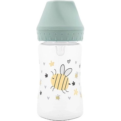 Lorelli Бебешко шише с широко гърло Lorelli My Friend - 250 ml, Iceberg Green (10200840006)