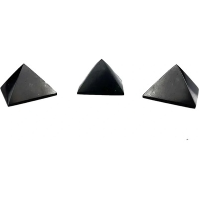 Šungit pyramida 3cm leštěná