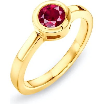 SAVICKI Годежен пръстен savicki: злато, рубин