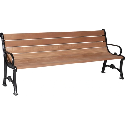 NIKA ДЪРВЕНА ПАРКОВА ПЕЙКА С ЧУГУНЕНИ КРАЧЕТА 186 x 60 x 78 СМ (1740/C)