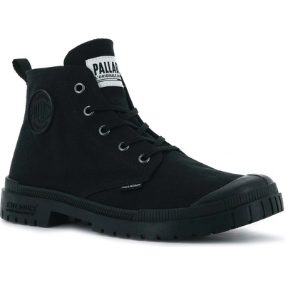 Palladium módne topánky PAMPA SP20 HI CANVAS BLACK/BLACK čierna