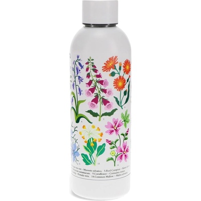 Rex London Бяла бутилка от неръждаема стомана 500 ml Wild Flowers - Rex London (30488)