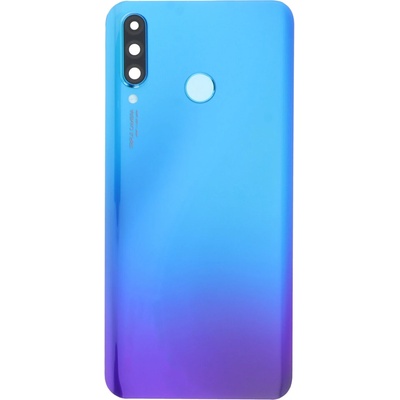 Zadný kryt + lepidlo + kamera s rámom pre Huawei P30 lite / P30 lite New Edition 48MP modrá farba