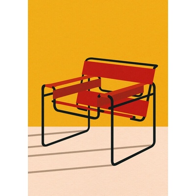 Plagát, Obraz - Wassily Chair Marcel Breuer, Rosi Feist, 30 × 40 cm