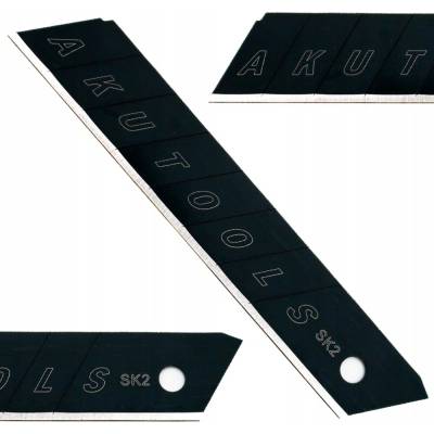 žiadna značka Náhradné odlamovacie čepele AkuTools SK2 Black 18 mm