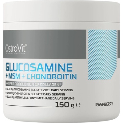 OstroVit Glucosamine + MSM + Chondroitin Powder [150 грама] Малина