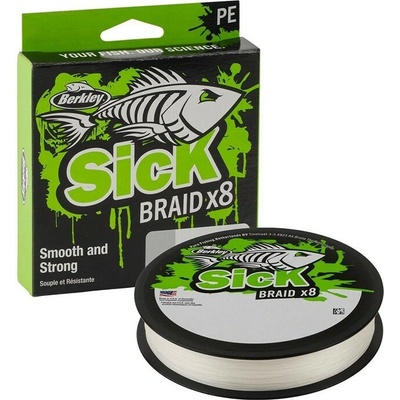 Berkley Šnúra Sick Braid x8 White 0,19mm 18kg 150m