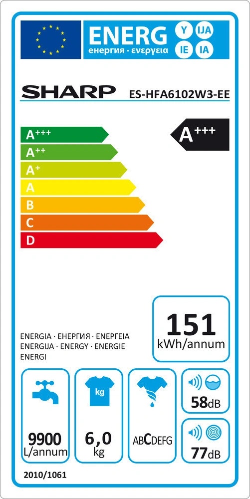 Sharp ES HFA6102W3