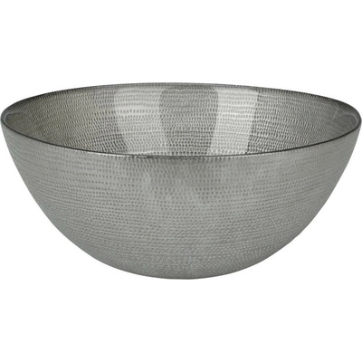 Home Styling Collection Dekorační mísa, skleněná, stříbrná, Ø 21 cm stříbrný