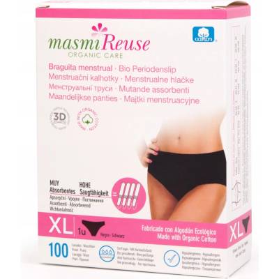 Masmi Menštruačné nohavičky čierne