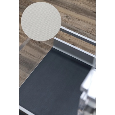 In-Design Protiskluzná podložka s TEXTIL vzorem 1,2 mm - bílá