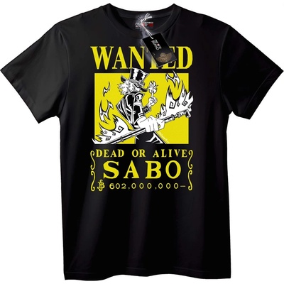 NOONEBRAND Тениска Търсен Sabo Аниме - S, Black