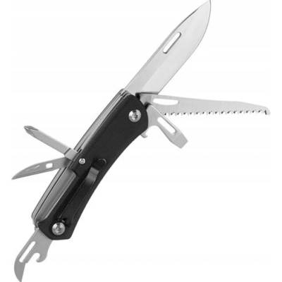 M-Tac Skládací Multifunkční Type 9EDC s čepelí D2 Black/Steel