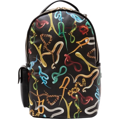 Seletti Раница TOILETPAPER SNAKES 43 см, черна, Seletti (SLT02351)