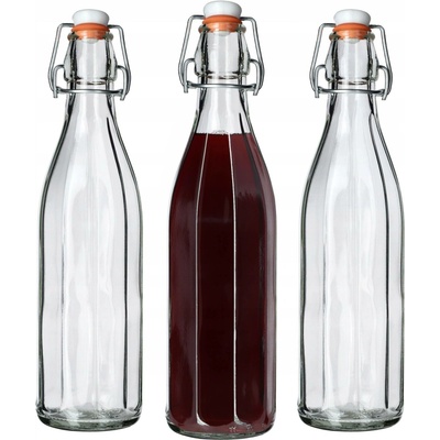 Kadax Skleněné lahve Costolata K3337 1000 ml 3 ks