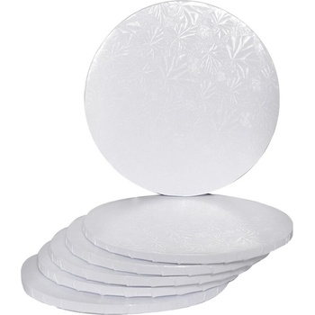 Image 1 of Veiras Подложка за Торта, Луксозна Подложка, Височина 12 мм, Бяла, 5 Броя