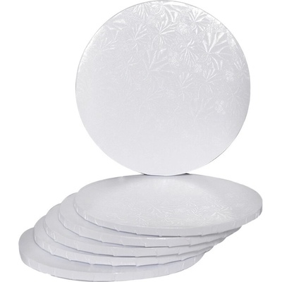 Veiras Подложка за Торта, Луксозна Подложка, Височина 12 мм, Бяла, 5 Броя