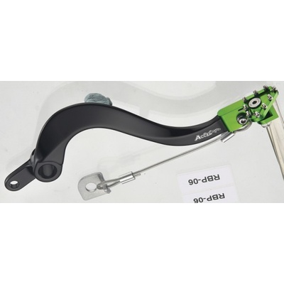 ACCEL páka nožní brzdy KAWASAKI KXF 450 06-20, KLX 450R 08-12 barva zelená