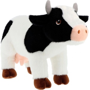 Keel Toys Плюшена играчка Keel Toys Keeleco - Стояща крава, 30 cm (SE4919) - baby