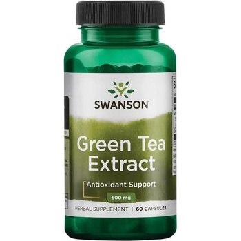 Swanson Green Tea Extract, 500 mg, 60 капсули, Swanson (SWH099)