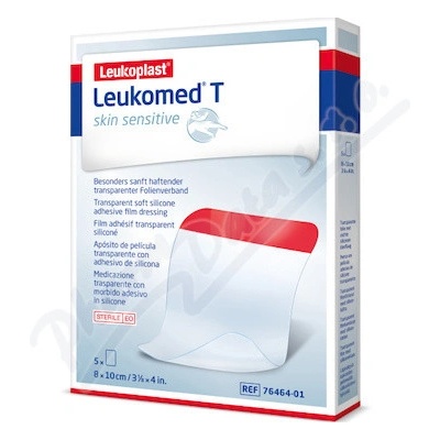 Leukomed T Skin Sens.nápl.bez polš.8 x 10 cm 5 ks