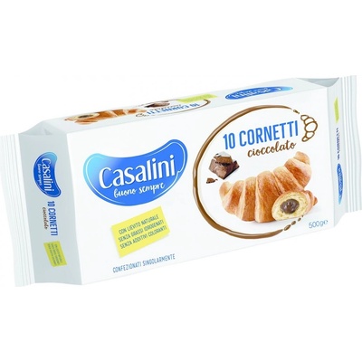 Casalini croissanty čokoládové 500g 10ks