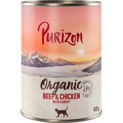 Purizon Organic hovädzie a kuracie s mrkvou 6 x 400 g