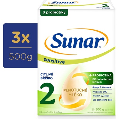 Sunar Sensitive 2 3 x 500 g