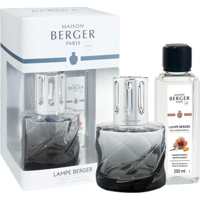 Maison Berger Spirale katalytická lampa černá + náplň Velvet of Orient 250 ml – Zboží Dáma