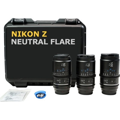 SIRUI Astra AF 50/ 75/ 100mm T1.8 1.33X Full Frame Anamorphic Cine Kit Nikon Z / Neutral Flare