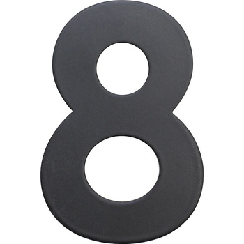 číslo domovní č.8 75mm nerez ČER