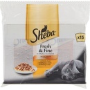 Krmivo pro kočky Sheba Fresh & Fine Drůbeží výběr ve šťávě 15 x 50 g
