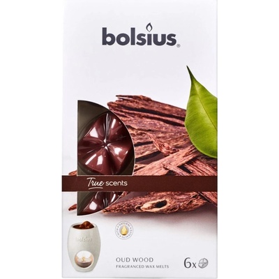 Bolsius vonné vosky Oud Wood 6 ks