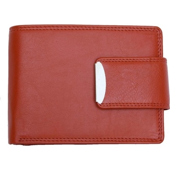 HMT pánská kvalitní kožená peněženka s přezkou červená