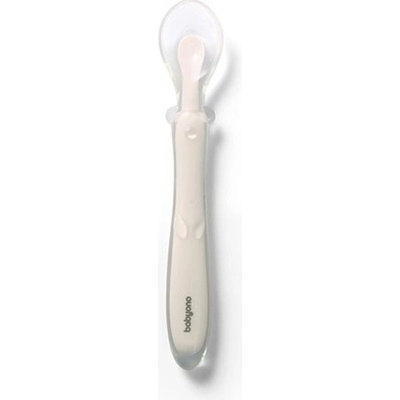 Babyono Lžička silikonová beige 6m+