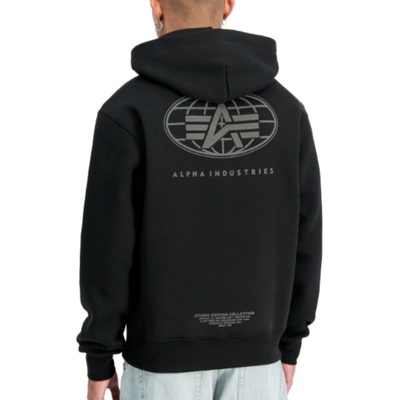 Alpha Industries World Logo Backprint black