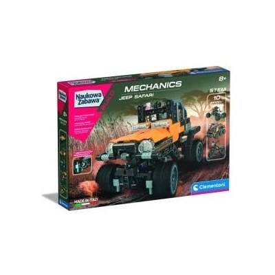 Clementoni Конструктор Jeep Safari, Clementoni, 200+ части, 8 години+, Многоцветен