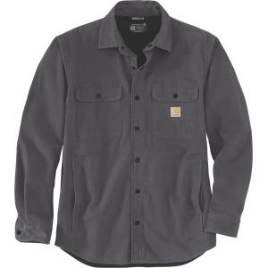Carhartt Мъжка риза с копчета Carhartt Canvas Fleece-Lined Shirt Jacket Shirt - Shadow (033-2870-0211)