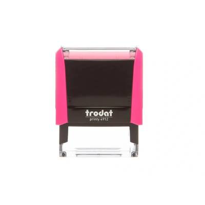 Trodat Печат TRODAT Printy 4.0 4912 розова къща черна подложка (4912/NEONP)