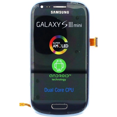 LCD Displej + Dotykové sklo + Přední kryt Samsung i8190 Galaxy S3mini