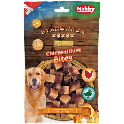 Nobby StarSnack Dog Kostky kuraciecí s kachnou 85 g