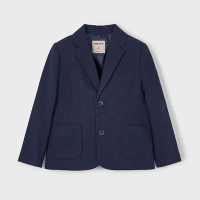 Mayoral Блейзър лен suiting в морско син цвят за мини момче Майорал