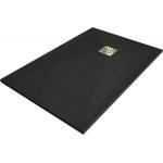 Mexen Stone+ правоъгълна композитна подложка 110 x 80 см, черна, златиста (44708011-G)