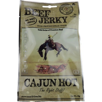 Beef Jerky Cajun Hot Bez lepku Pikantné 50 g
