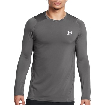 Under Armour Тениска с дълъг ръкав Under UA HG Armour Fitted LS-GRY 1361506-025 Размер 3XL