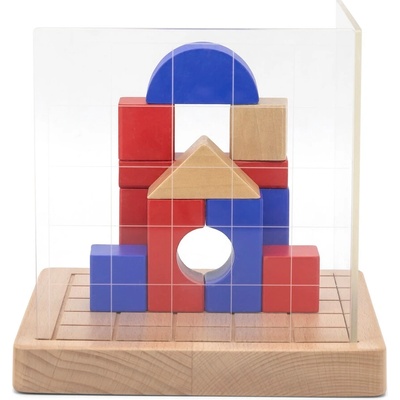 Viga Детска игра с дървени блокове Viga - Изграждане на 3D композиции (44659)