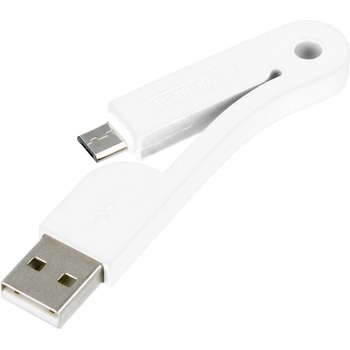 4smarts Компактен сгъваем microUSB кабел за мобилни устройства с microUSB вход - 4smarts FoldLink Micro-USB Mini Cable (бял)